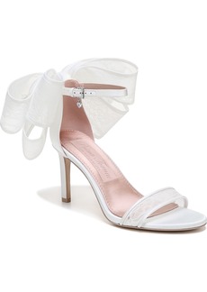 Pnina Tornai for Naturalizer Amour Ankle Strap Bow Sandals - White Lace/Satin