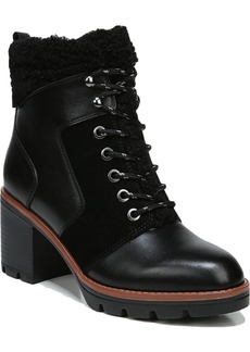 Naturalizer VAL Womens Leather Lug Sole Combat & Lace-up Boots