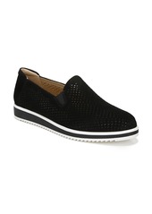 Naturalizer Bonnie Perforated Flat in Black Suede at Nordstrom
