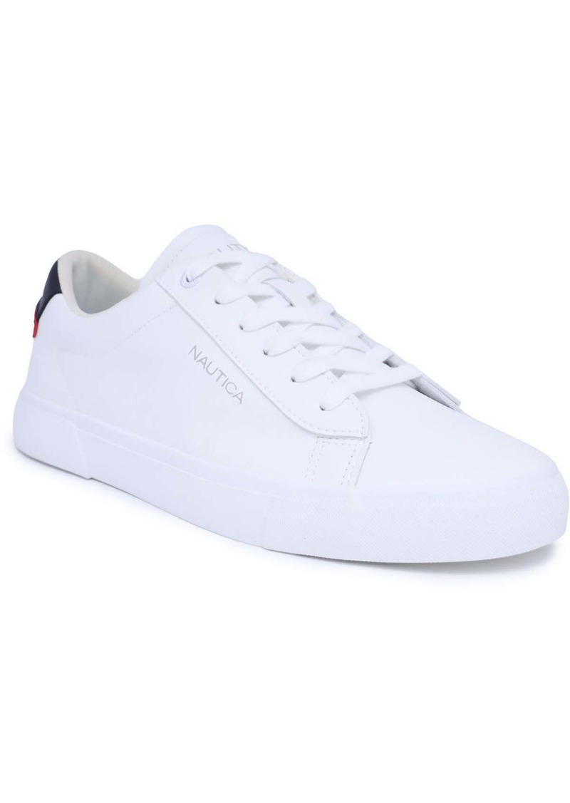 Nautica Alos Mens Faux Leather Casual And Fashion Sneakers