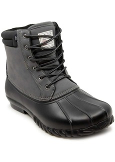 Nautica Channing Mens Faux Leather Lace-Up Winter & Snow Boots