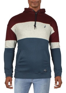 Nautica Mens Colorblock Hoodie Sweatshirt