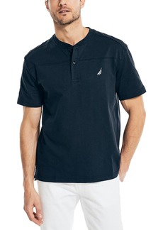 Nautica Mens Cotton Short Sleeve Henley Shirt