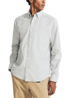 Nautica Mens Cotton Stretch Button-Down Shirt