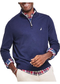Nautica Mens Knit 1/4 Zip Pullover Sweater
