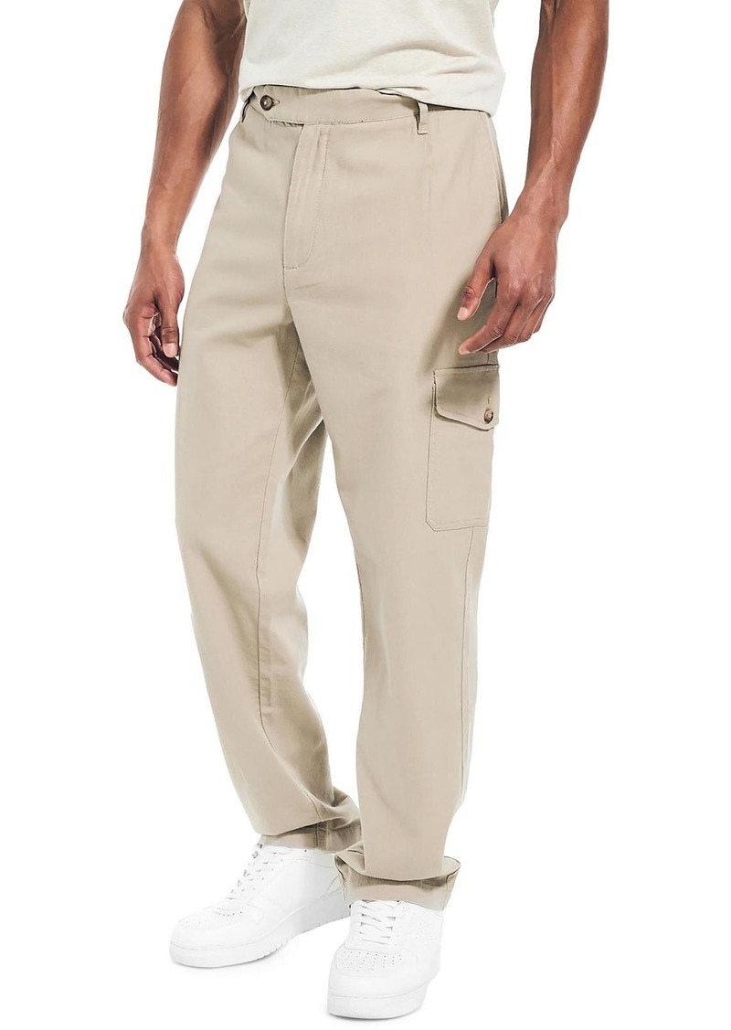 Nautica Mens Linen Pocketed Cargo Pants