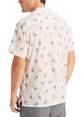 Men's Miami Vice x Nautica Printed Short Sleeve Button-Front Camp Shirt - Sail White