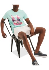 Men's Miami Vice x Nautica Short Sleeve Crewneck Graphic Tee - Aqua Splash