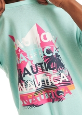 Men's Miami Vice x Nautica Short Sleeve Crewneck Graphic Tee - Aqua Splash