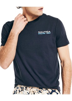 Nautica Mens T-Shirt Graphic Pullover Top