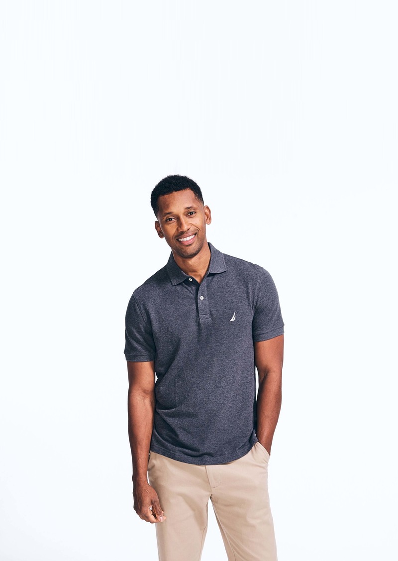 Nautica Big & Tall Classic Fit Stretch Pique Polo