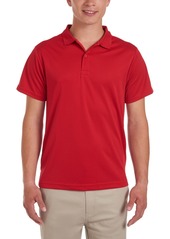 Nautica Young Men Uniform Short Sleeve Performance Stretch Polo - Red