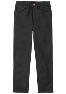 Nautica Big Boys Uniform 5 Pocket Twill Pant - Black
