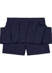 Nautica Big Girls Uniform Pleated Scooter Shorts - Khaki