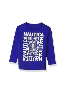 Nautica Boys' Long Sleeve Screen Print Graphic T-Shirt