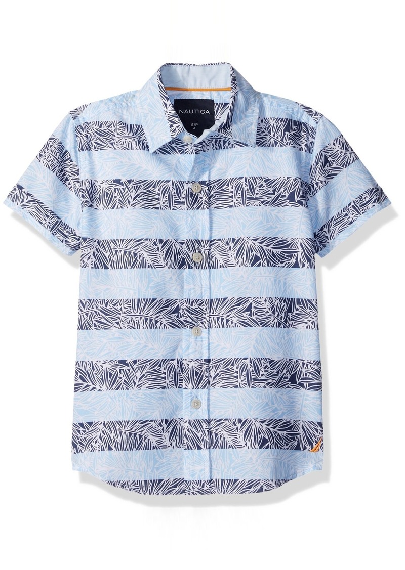 Nautica Boys Short Sleeve Printed Polo Shirt