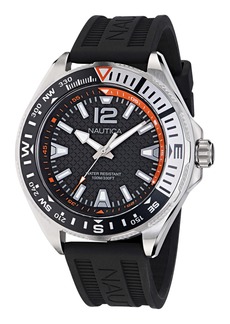 Nautica Clearwater Beach 3-Hand Silicone Watch