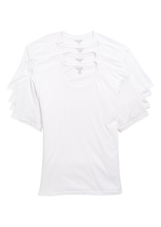 Nautica Cotton Crew T-Shirt - Pack of 4 in White at Nordstrom Rack