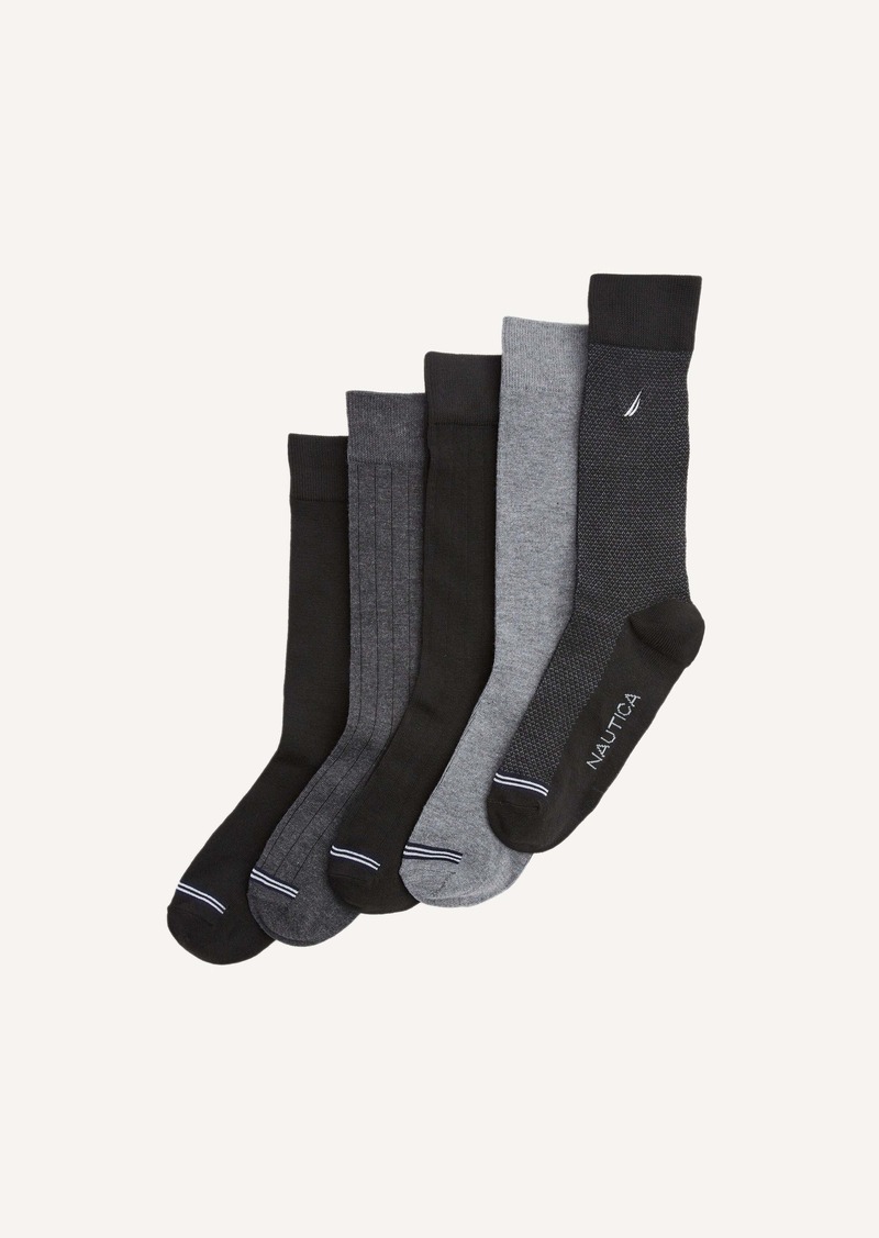 Nautica Dress Crew Socks, 5-Pack