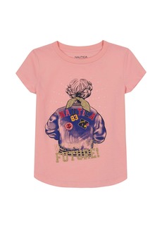 Nautica Girls' Foil Graphic T-Shirt (7-16)