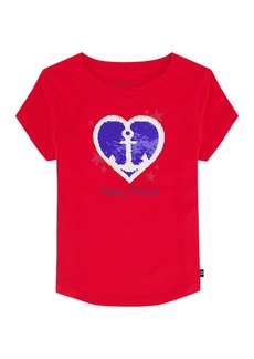 Nautica Girls' Heart Anchor T-Shirt (7-16)