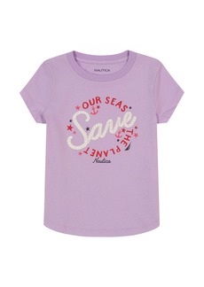 Nautica Girls Save Our Planet T-Shirt (7-16)