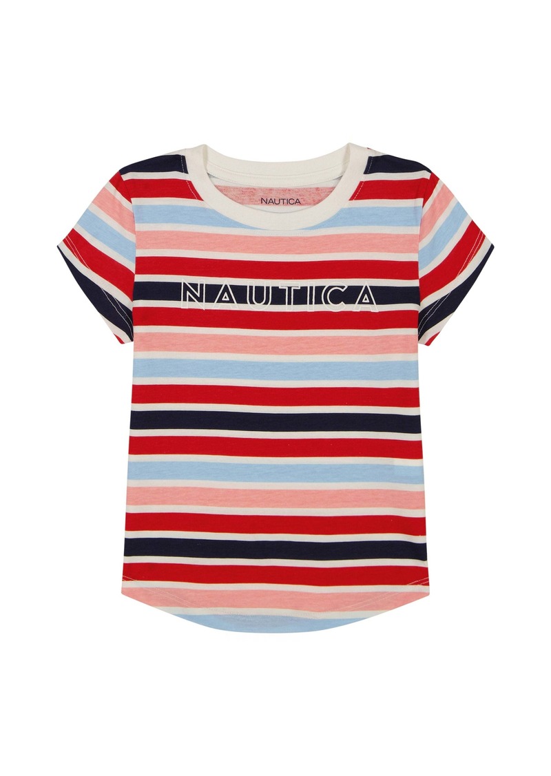 Nautica Girls' Striped Billboard T-Shirt (7-16)