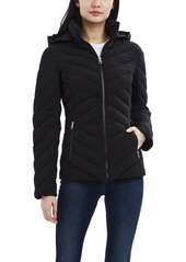 Nautica Hooded Stretch Packable Coat