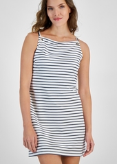 Nautica Jeans Women's Stripe-Print Sleeveless Mini Dress - Brght Wh/n