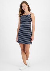 Nautica Jeans Women's Stripe-Print Sleeveless Mini Dress - Brght Wh/n