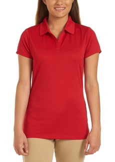 Nautica Juniors Uniform Short Sleeve Performance Polo - Red