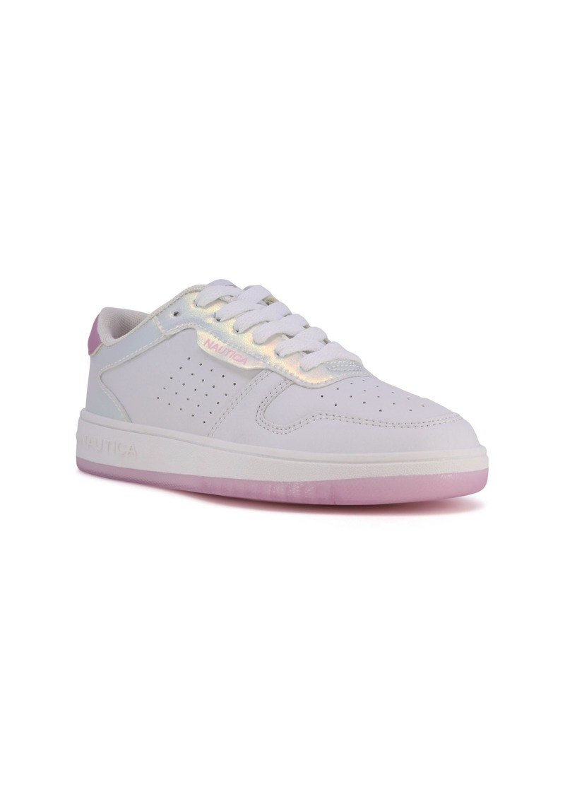 Nautica Kids' Stafford Sneaker in White Pearlized at Nordstrom Rack