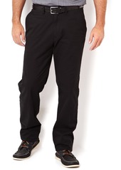Nautica Classic-Fit Flat-Front Lightweight Beacon Pants - True Black