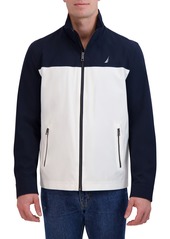 Nautica Lightweight Stretch Water Resistant Golf Jacket in China Blue/Navy at Nordstrom Rack