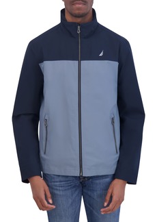 Nautica Lightweight Stretch Water Resistant Golf Jacket in China Blue/Navy at Nordstrom Rack