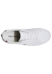 Nautica Little and Big Boys Lace Up Court Sneakers - White