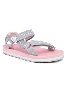 Nautica Little and Toddler Girls Avelino Casual Sandals - Grey Iridescent