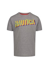 Nautica Little Boys' 3D Stacks Logo Graphic T-Shirt (4-7)