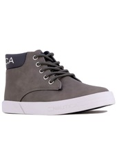 Nautica Little and Big Boys Breakwarf High Top Lace Up Sneaker - Gray, Navy