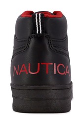 Nautica Little Boys Oakford High Top Sneakers - Black Mono