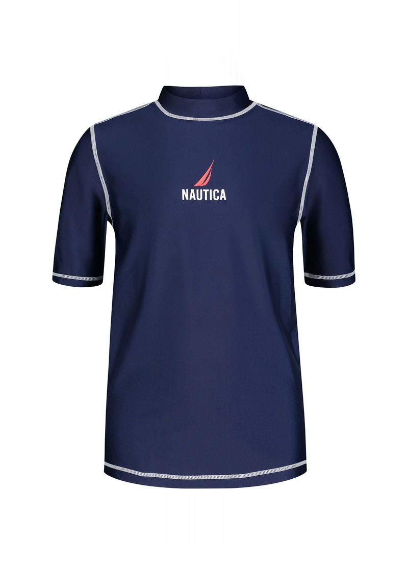 Nautica Little Boys' Short Sleeve Rash Guard (4-7)