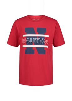 Nautica Little Boys' Stripe Graphic T-Shirt (4-7)