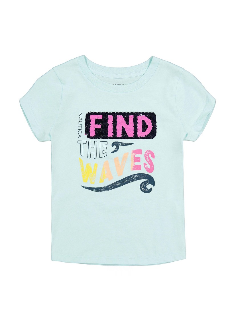 Nautica Little Girls' Find The Waves T-Shirt (4-6X)