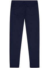 Nautica Little Girls Uniform 5 Pocket Stretch Sateen Skinny Pants - Khaki