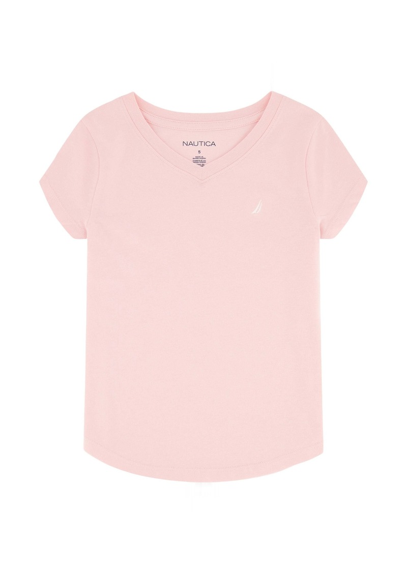 Nautica Little Girls' V-Neck T-Shirt (4-6X)