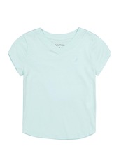 Nautica Little Girls' V-Neck T-Shirt (4-6X)