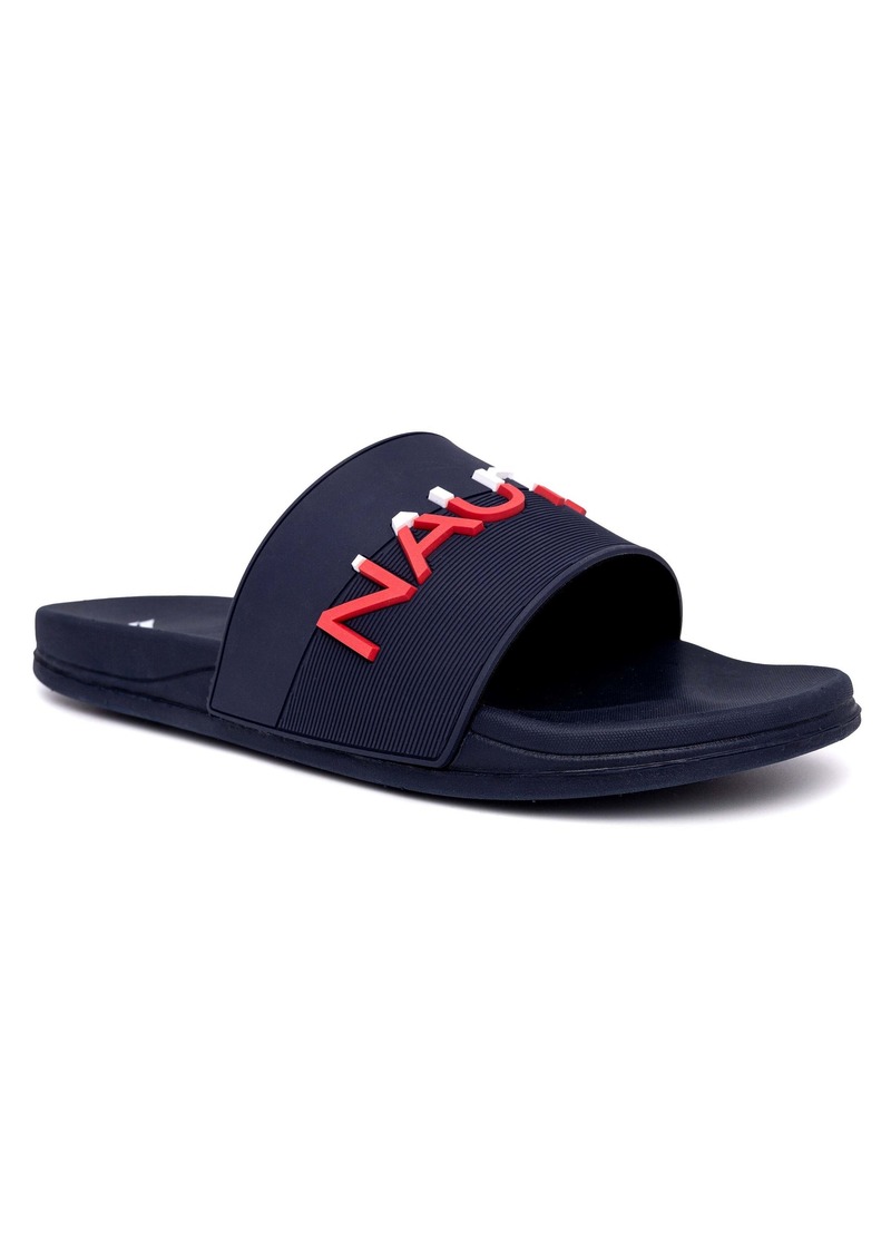 Nautica Logo Slide Sandal