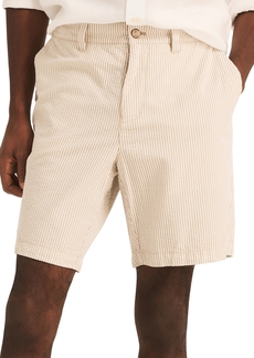 "Nautica Men's 8.5"" Cotton Seersucker Shorts - Twillchino"