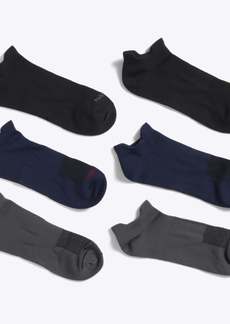 Nautica Mens Athletic Low-Cut Microfiber Socks, 6-Pack