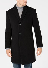 Nautica Men's Barge Classic Fit Wool/Cashmere Blend Solid Overcoat - Charcoal